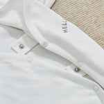 Personalised Hello World Wrap Sleepsuit & Hat Baby Set