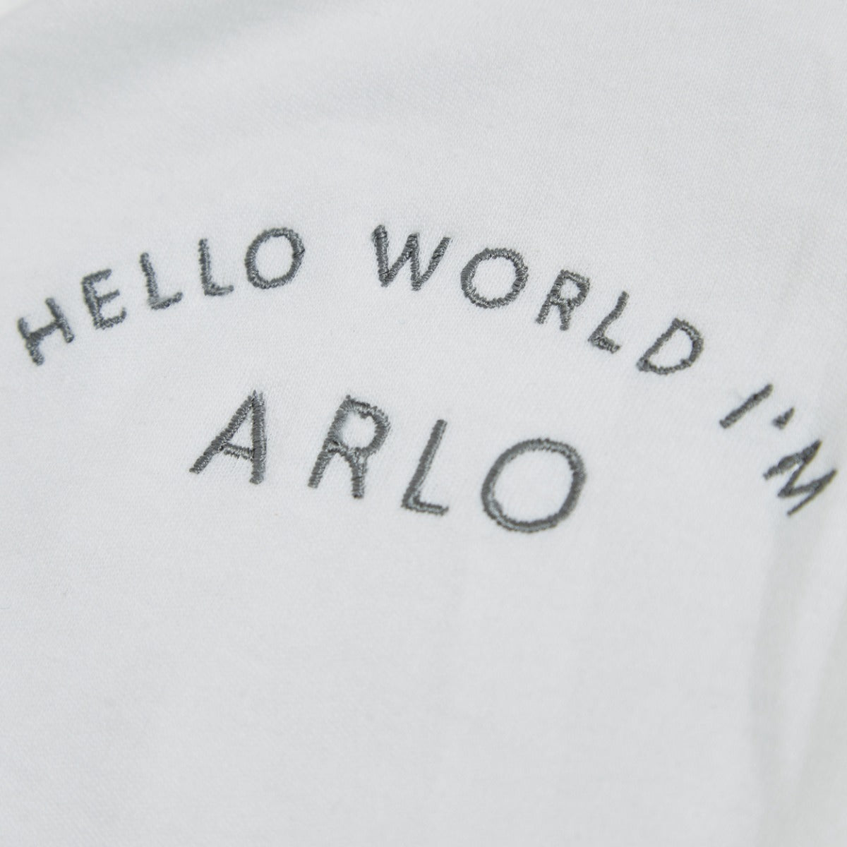 Personalised Hello World Wrap Sleepsuit & Hat Baby Set
