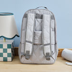My Kids Personalised Dream Team Large Grey Quilted Backpack