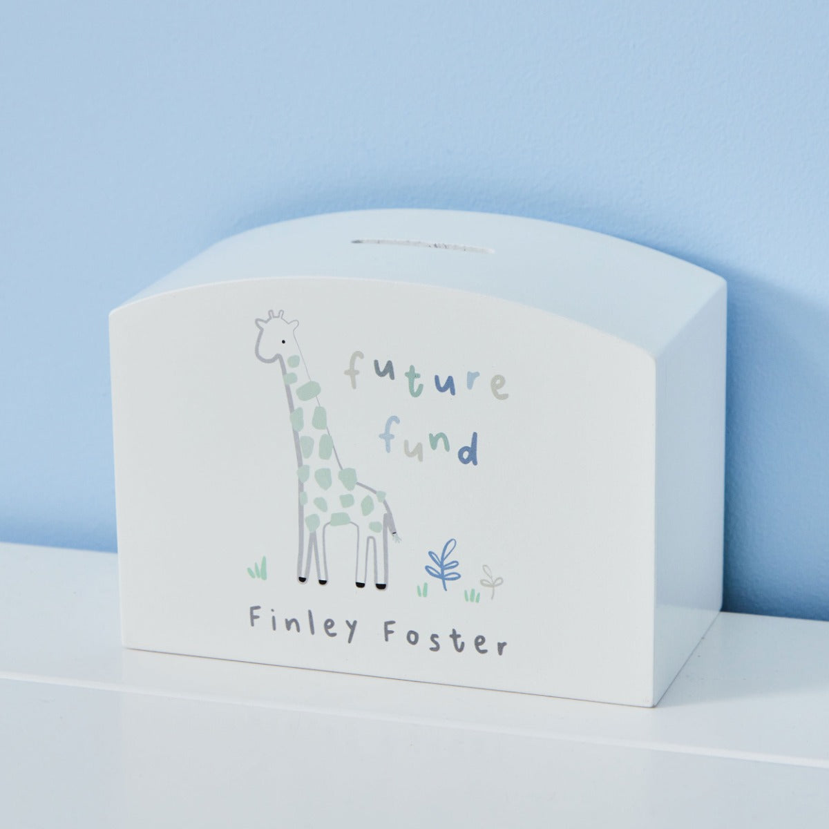 Personalised Cuddle Club Wooden Money Box FSC®
