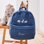 Personalised Safari Denim Backpack 