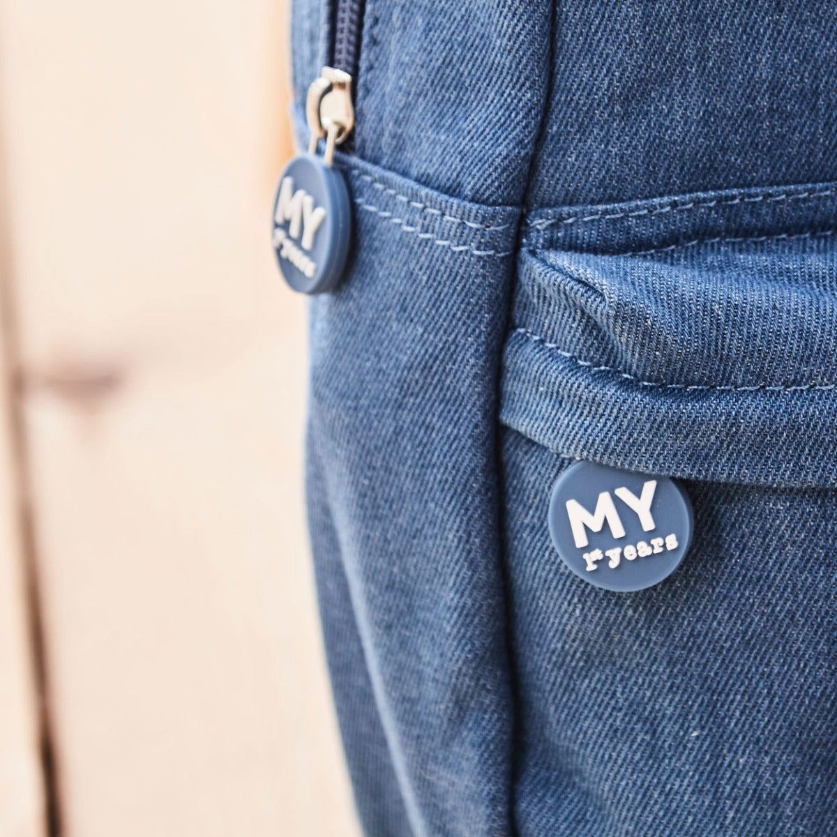 Personalised Safari Denim Backpack 