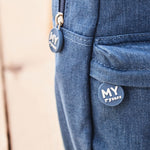 Personalised Safari Denim Backpack 