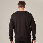 Personalised Men’s Black Initial Slim Fit Sweatshirt