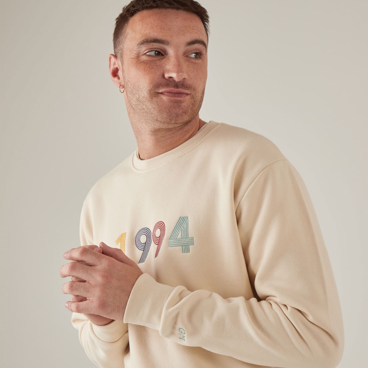 Personalised Retro Slim Fit Sweatshirt
