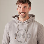 Personalised Men's Grey Limited Edition Birth Year Hoodie by Made Yours