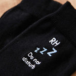 Personalised Sleep Black Socks