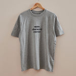 Personalised Grey Slogan T Shirt