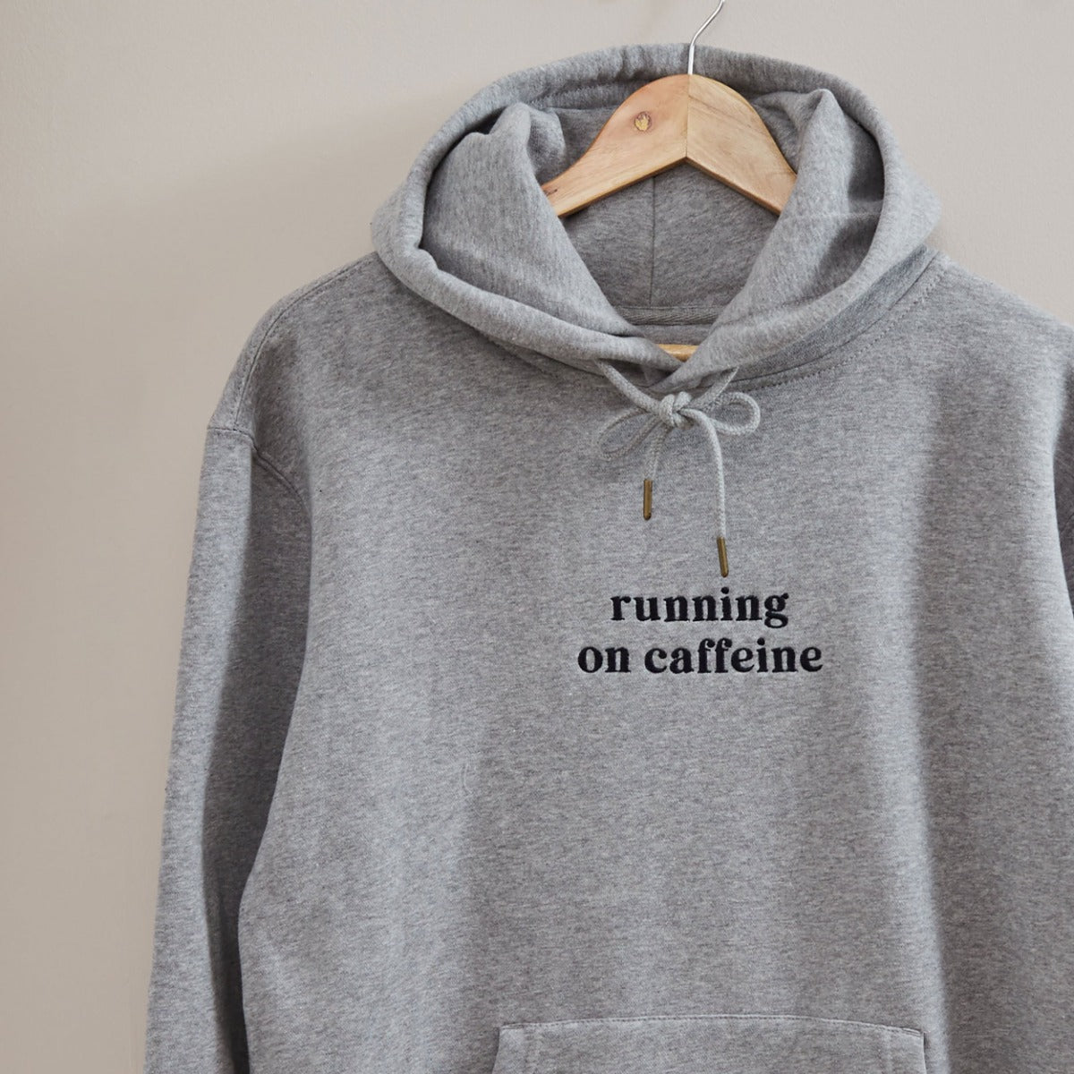 Personalised Grey Slogan Hoodie