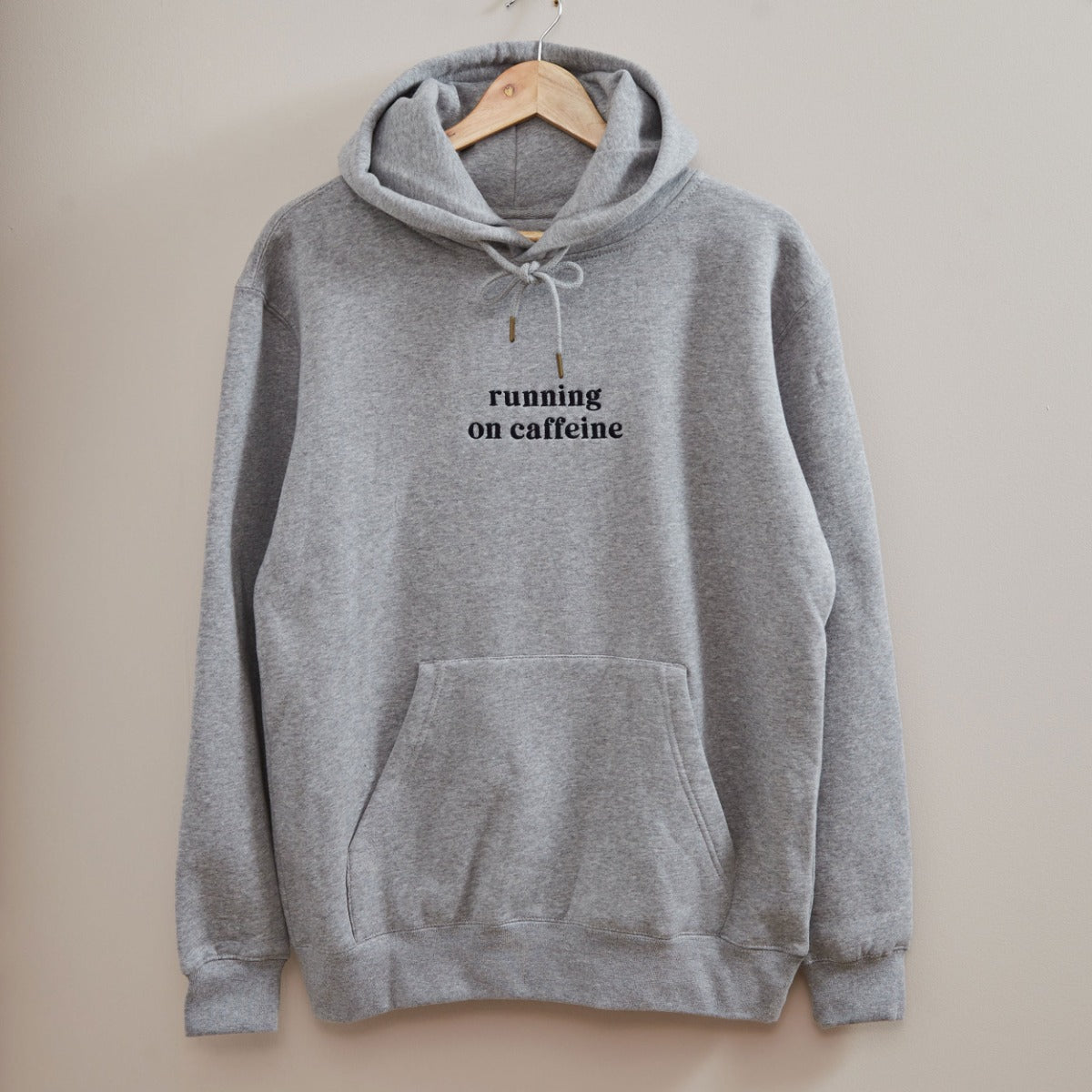 Personalised Grey Slogan Hoodie