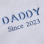 Personalised Ecru Father's Day Daddy Sweatshirt