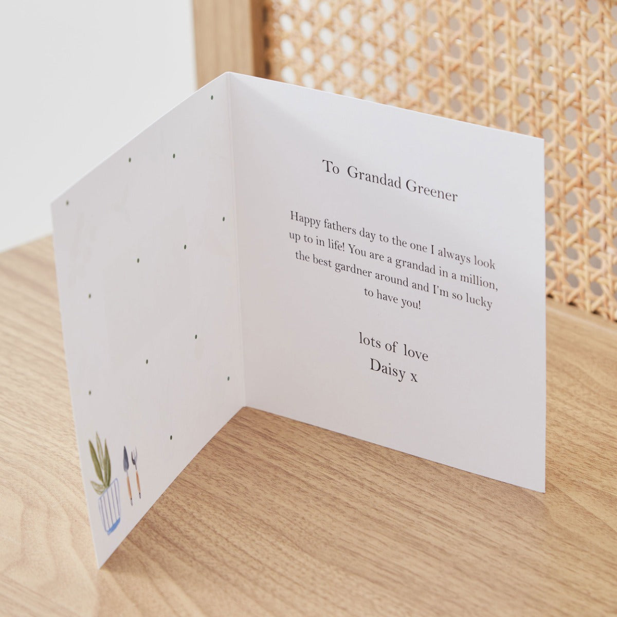 Personalised Gardening Greeting Card 