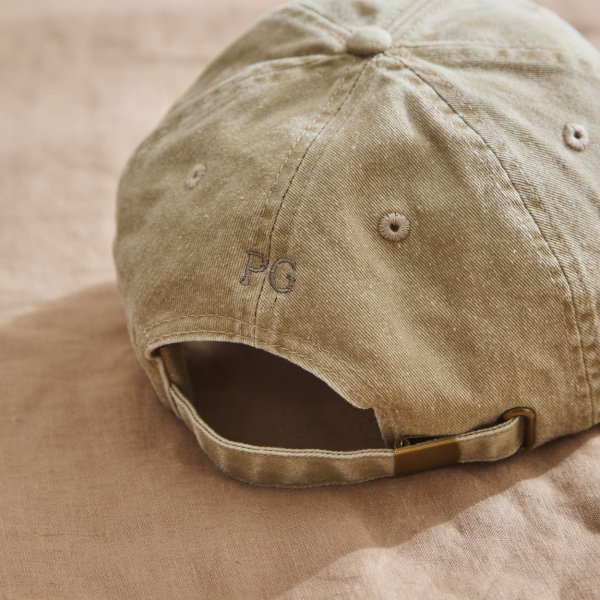 Personalised Family Vintage Cap in Natural 