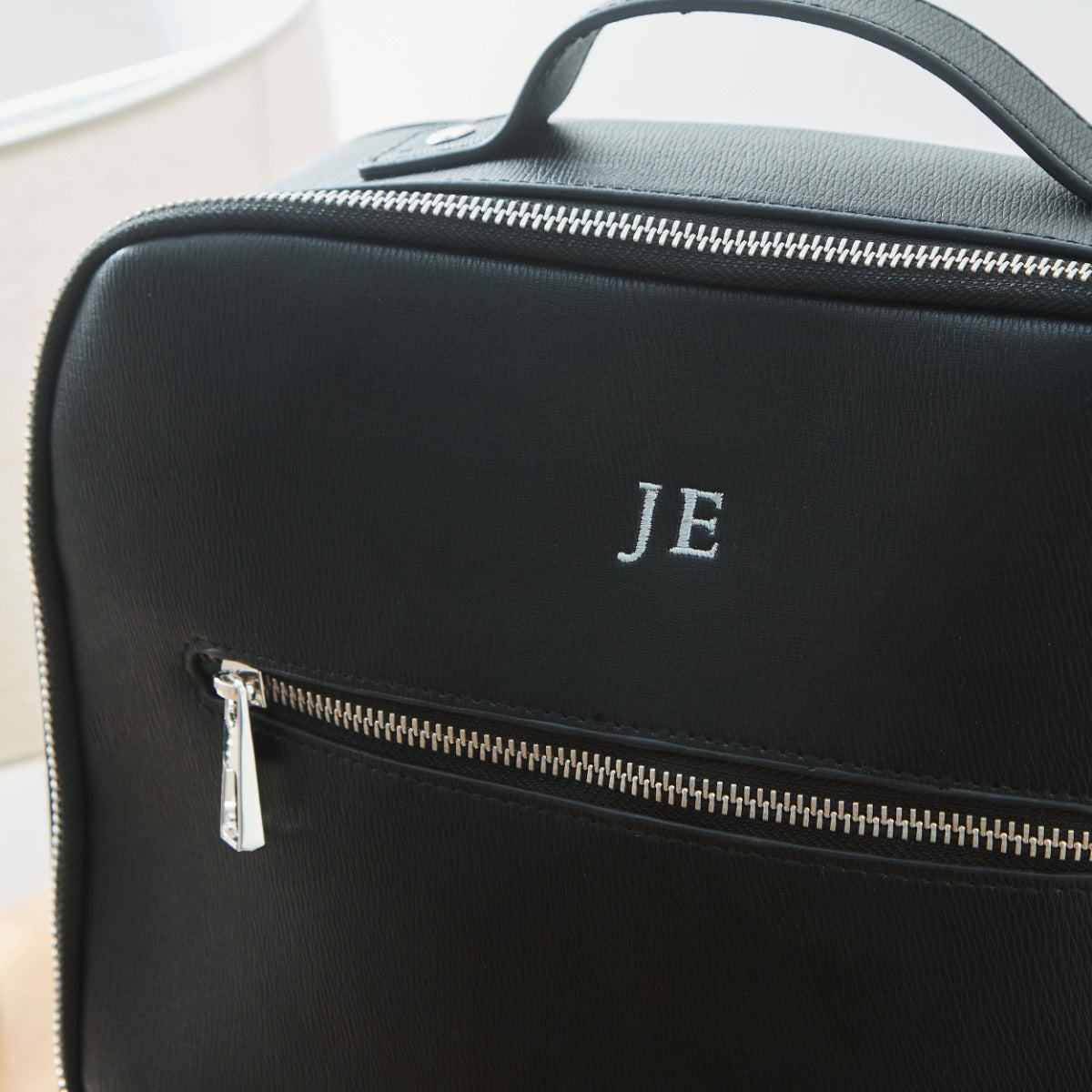 Personalised Luxe PU Tailored Zipped Backpack