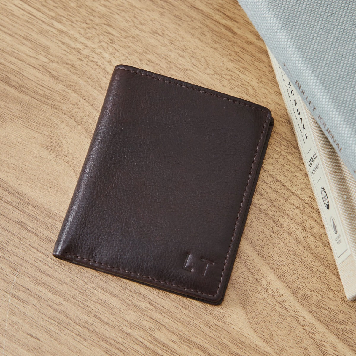 Personalised Brown Wallet 
