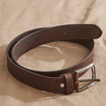 Personalised Brown Leather Belt