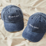 Personalised Denim Blue Cap