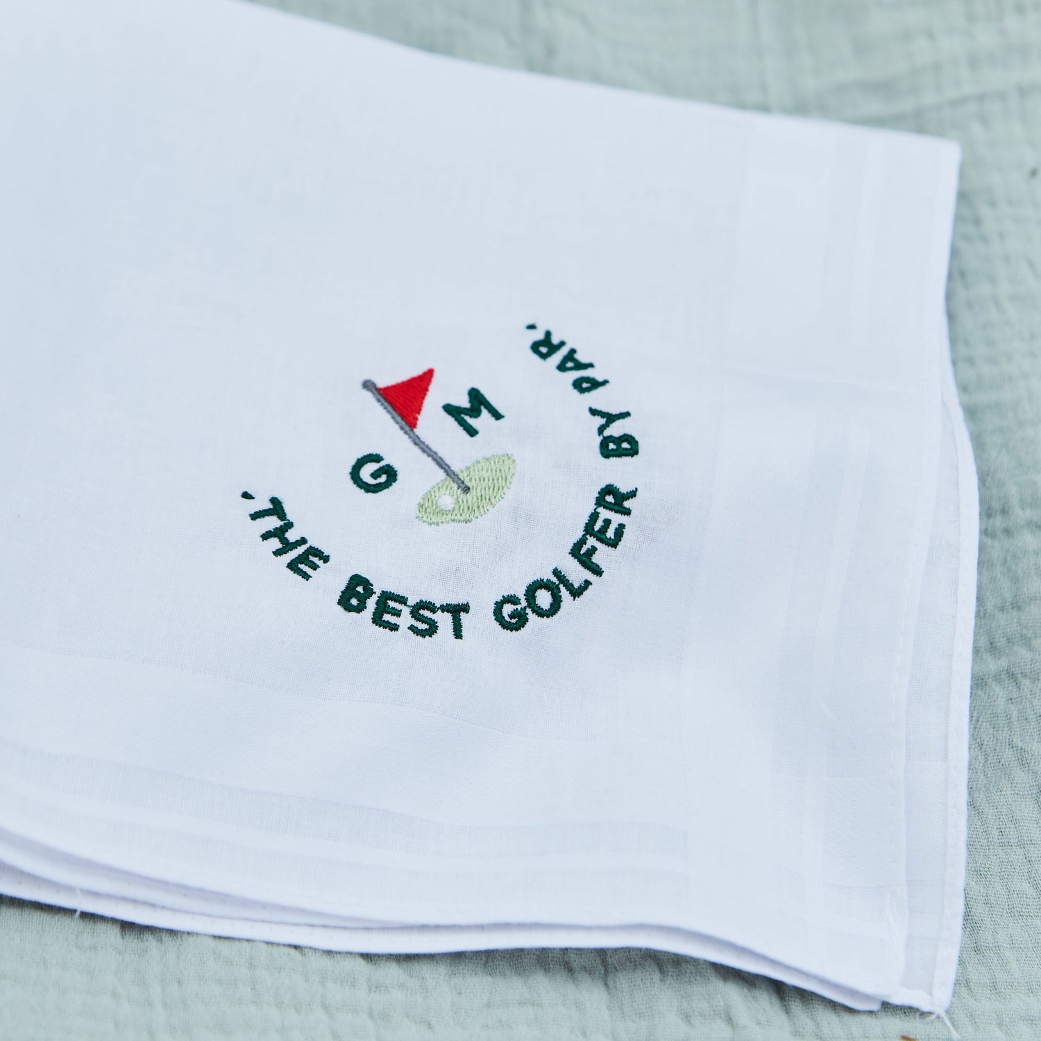Personalised The Best Golfer Handkerchief