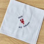 Personalised Lobster Handkerchief