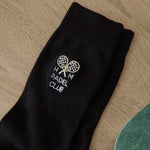 Personalised Men's Black Padel Club Socks