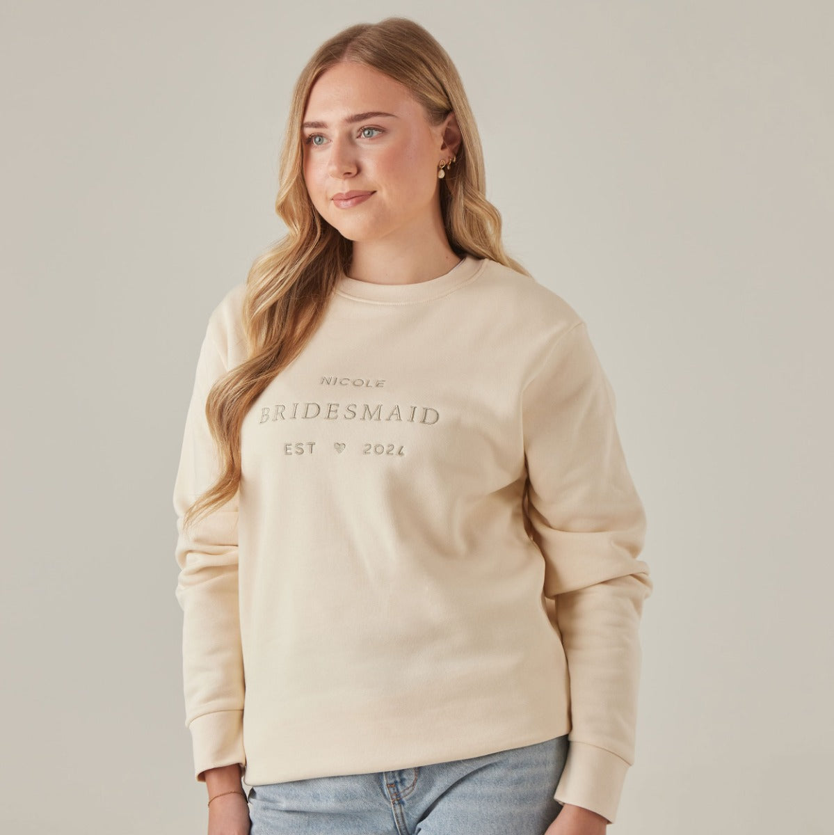 Personalised Bridesmaid Sweatshirt