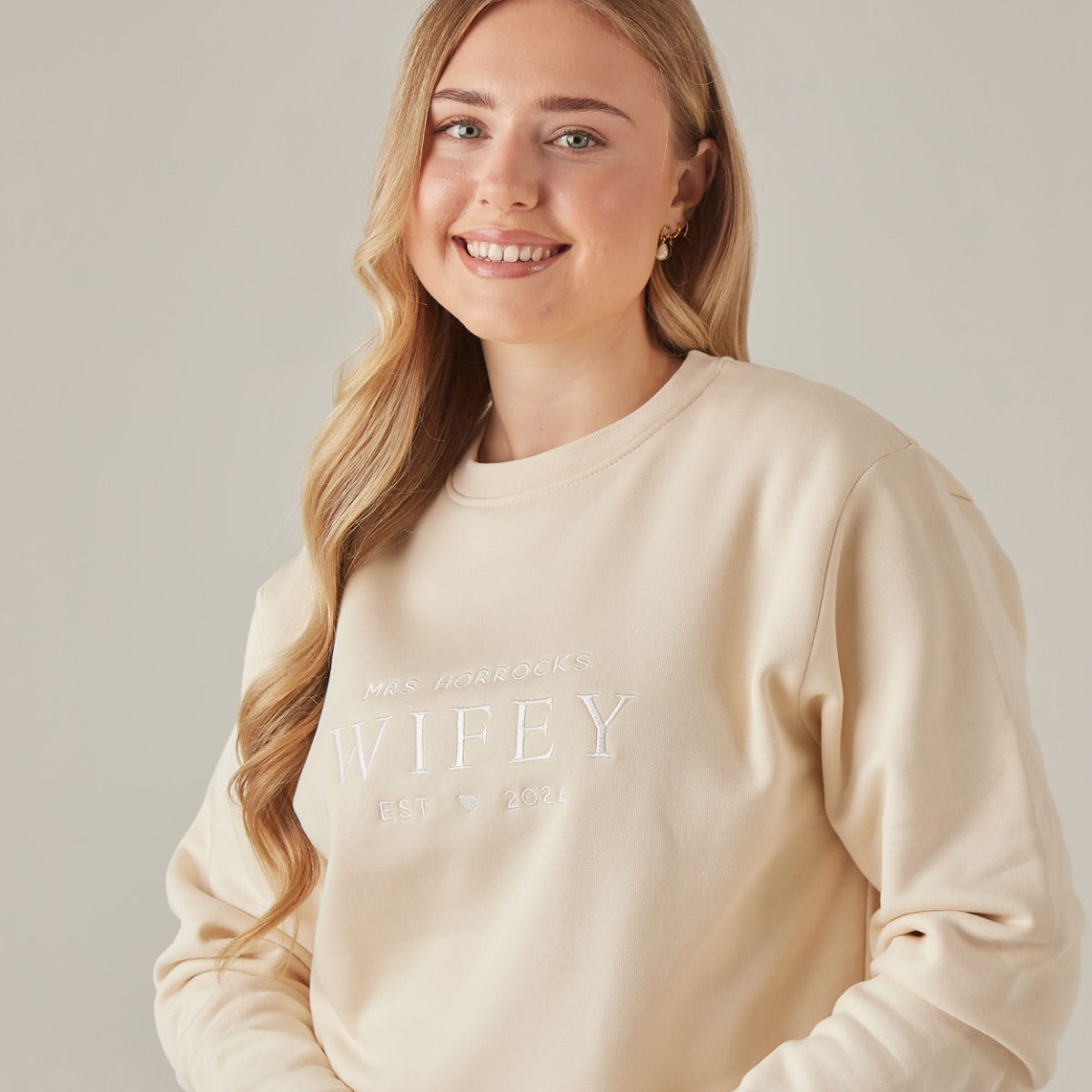 Personalised Wifey Sweatshirt
