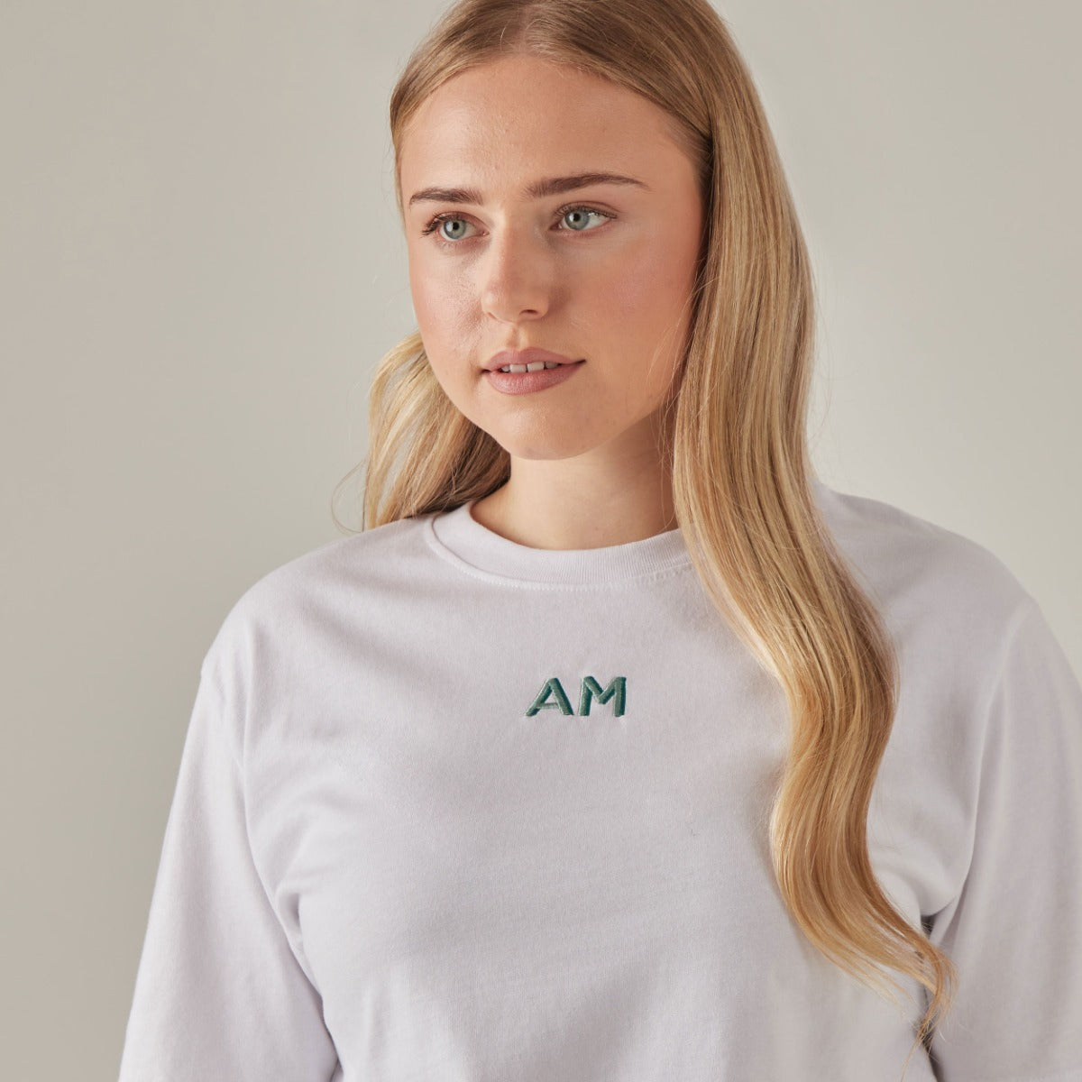 Personalised Mint Teal Bright Initial T-Shirt 