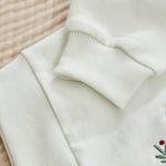 Personalised Kids' White Traditional Wreath Christmas Jumper