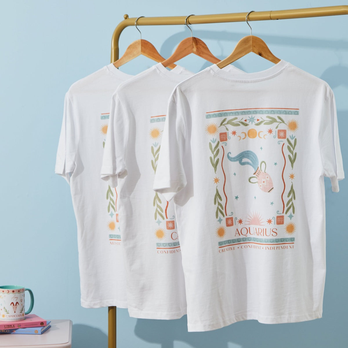 Personalised Zodiac Sign T-Shirt by Made Yours