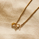 Personalised Birth Flower Gold-Plated Disc Necklace
