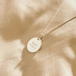 Personalised Bridal Sterling Silver Disc Necklace