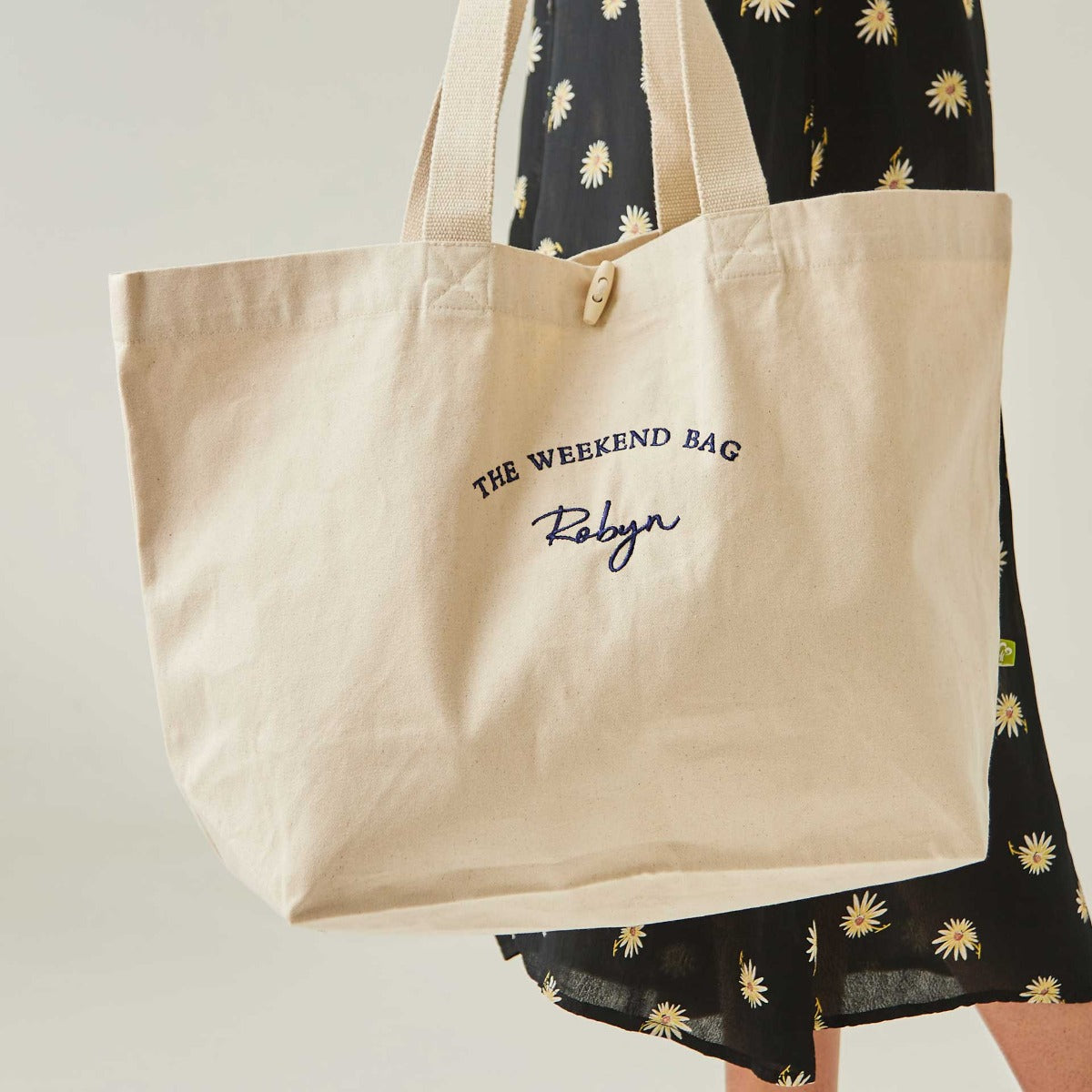 Personalised Canvas Beach Tote Bag