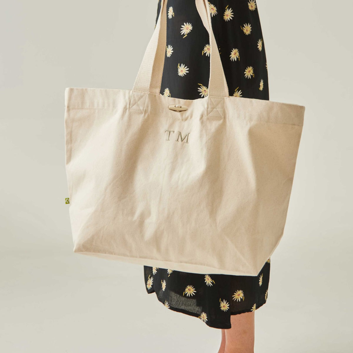 Personalised Initial Canvas Tote Bag