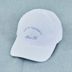 Personalised Something Blue Wife Of The Party White Cap
