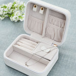 Personalised Something Blue Bow Oblong Jewellery Box 