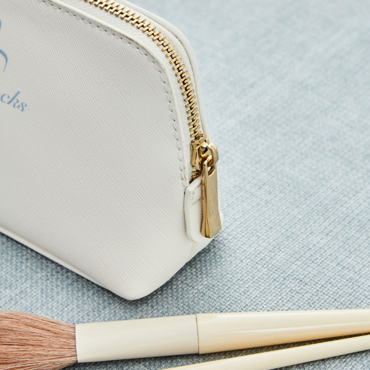 Personalised Something Blue Medium Make Up Bag 