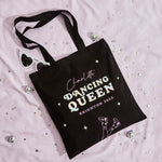 Personalised Dancing Queen Black Tote Bag 