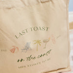 Personalised Last Toast Canvas Tote Bag 