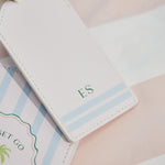 Personalised Jet Set Go Stripe Travel Set