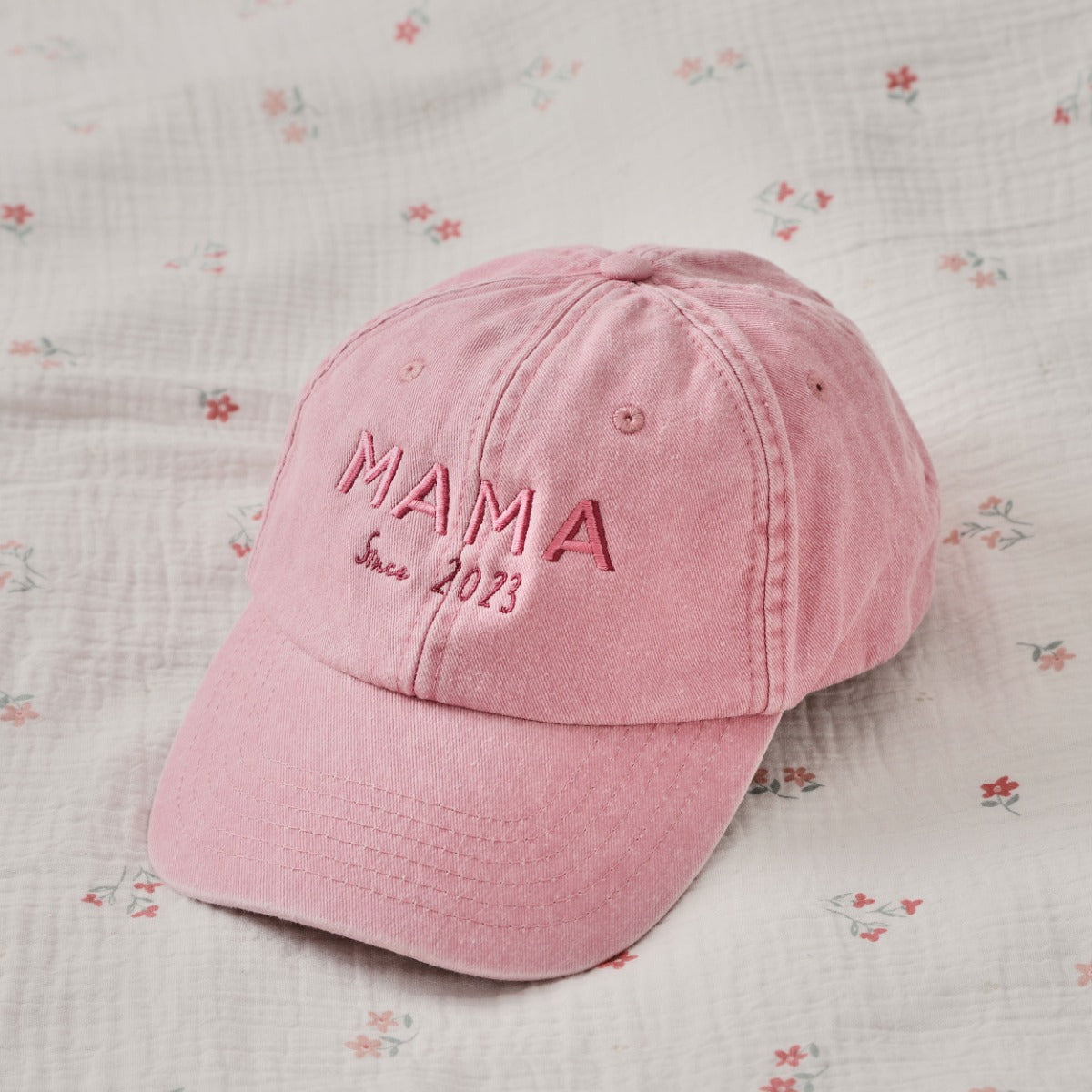 Personalised Adults Mama Vintage Pink Cap
