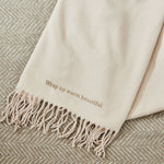 Personalised Natural Scarf