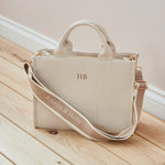 Personalised Mama Medium Canvas Tote Handbag in Caramel