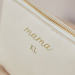 Personalised Mama Medium Oyster Makeup bag