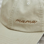 Personalised Mama Neutral Cap in Natural