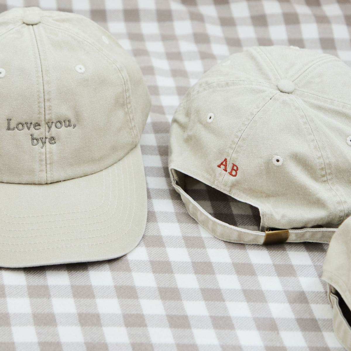 Personalised Adult Baseball Cap in Natural