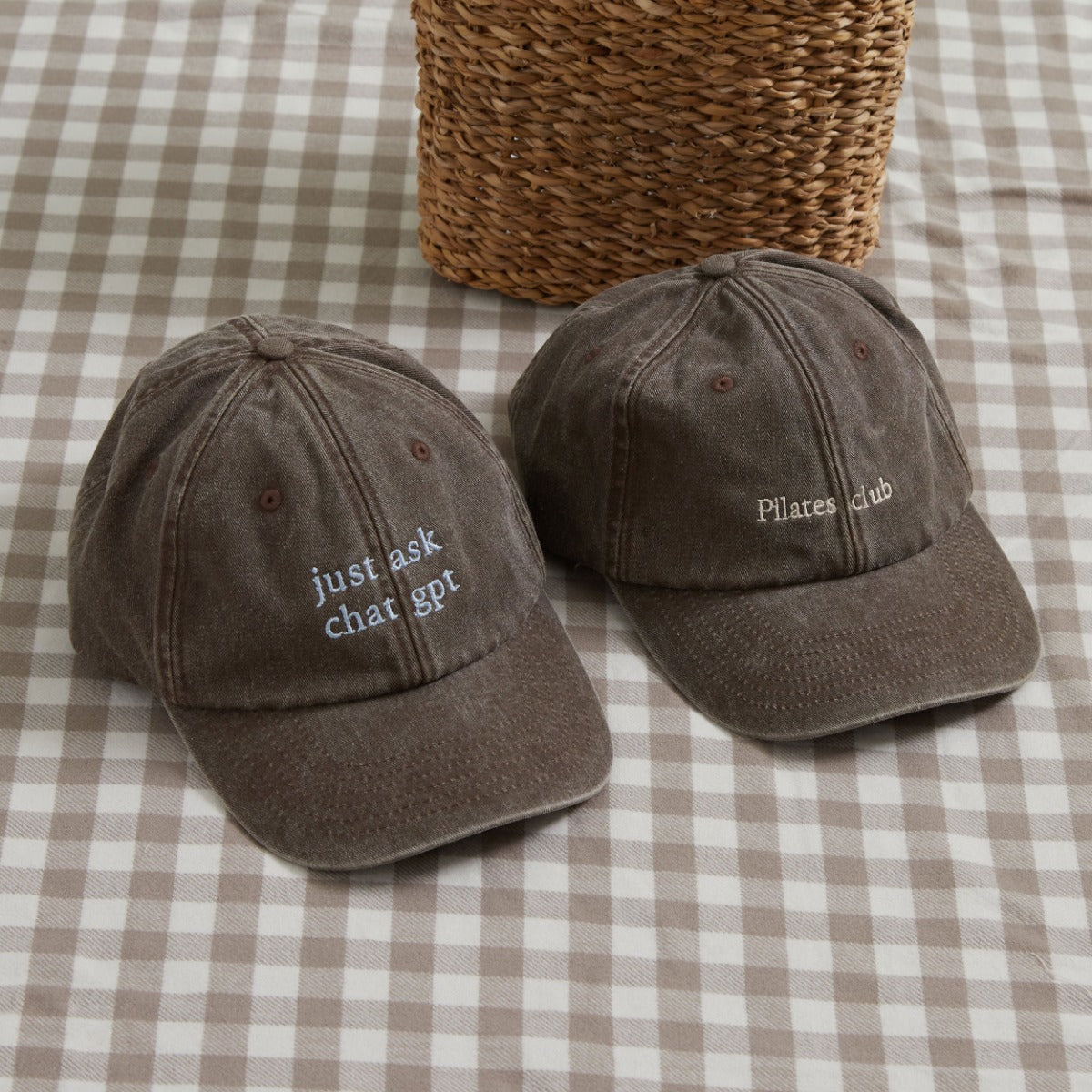 Personalised Vintage Brown Adult Cap