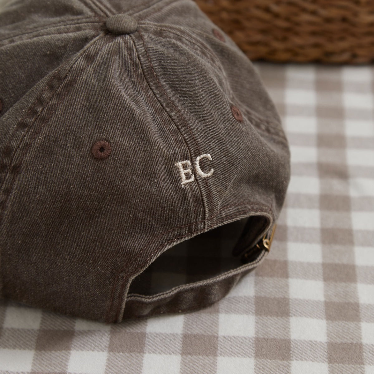 Personalised Vintage Brown Adult Cap