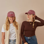 Personalised Vintage Burgundy Adult Cap