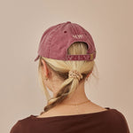 Personalised Vintage Burgundy Adult Cap