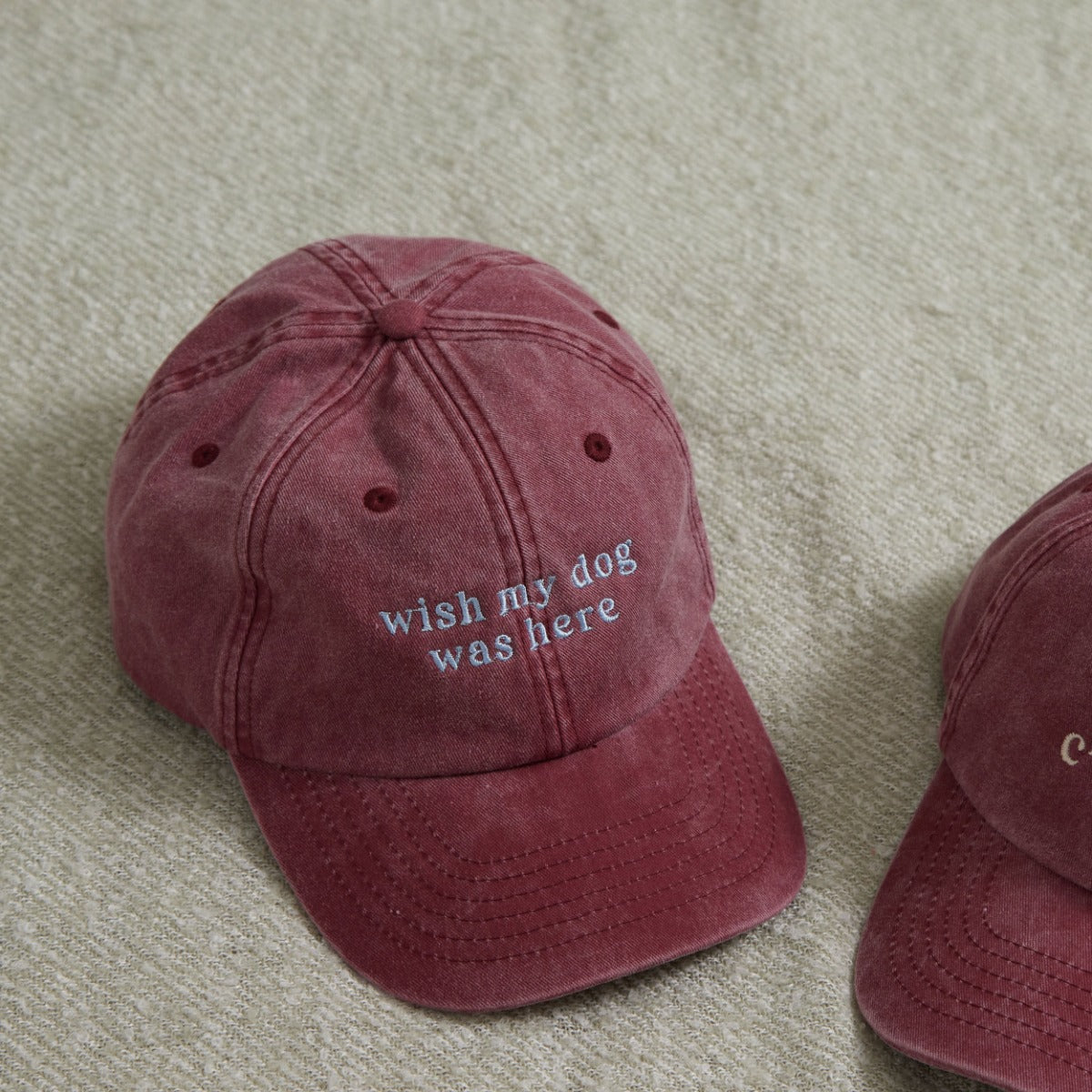 Personalised Vintage Burgundy Adult Cap